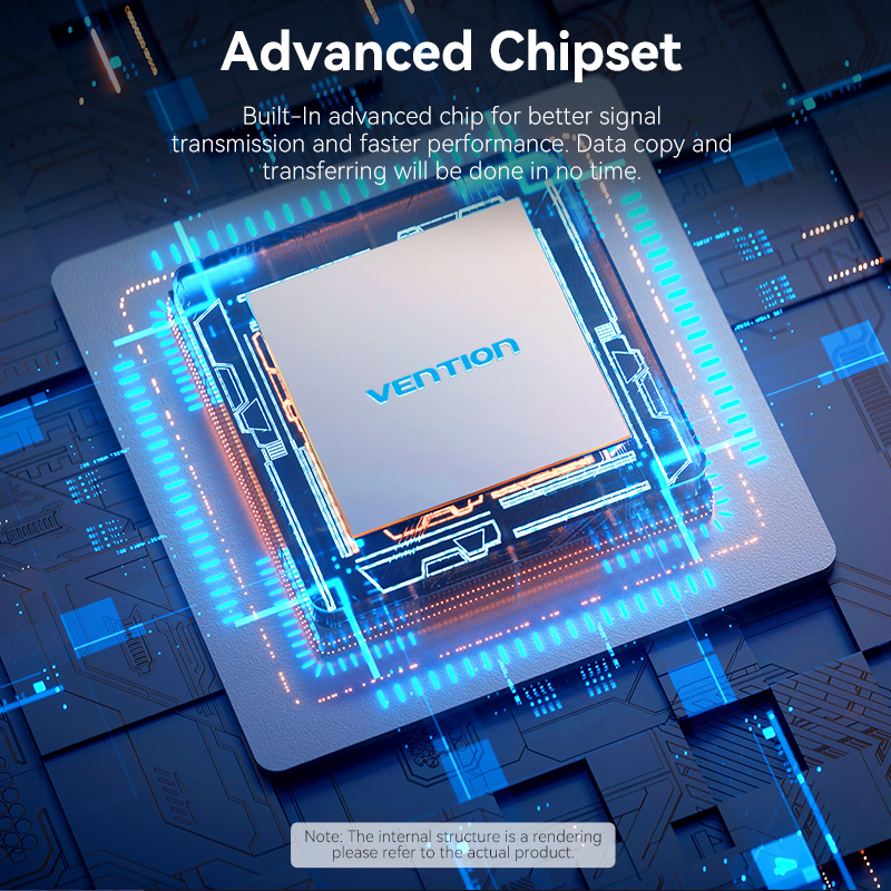 موزع منافذ USB 3.0 متعدد الوظائف من Vention، 4 في 1،