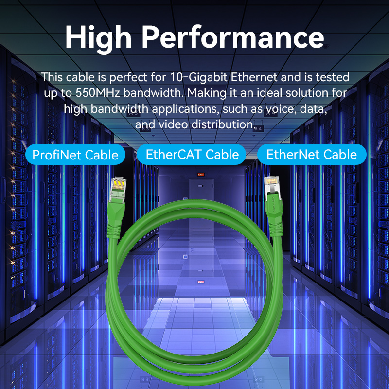 Vention Cat6A Bulk Ethernet Cable 10Gbps SFTP Cat 6A