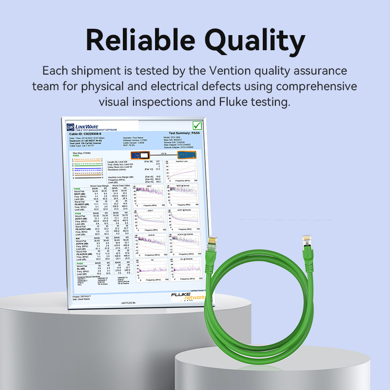 Vention Cat6A Bulk Ethernet Cable 10Gbps SFTP Cat 6A
