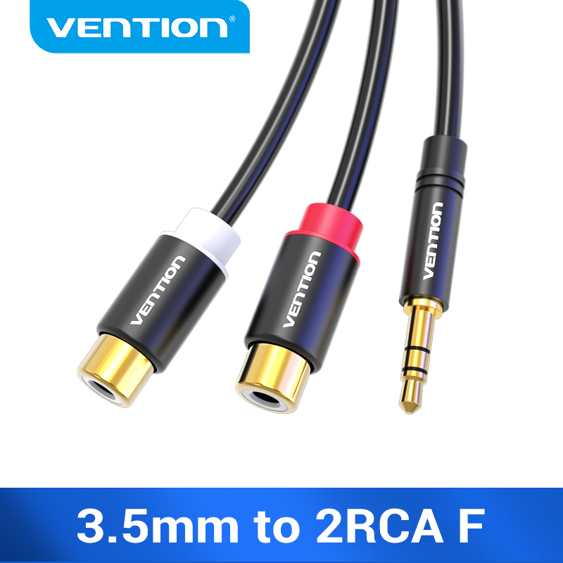 Vention 3.5mm Male to 2RCA Female AUX Cable RCA Jack