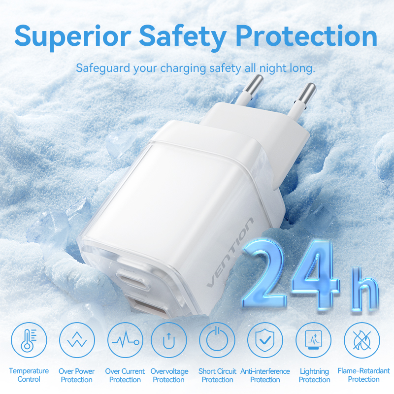 Nabíjačka Vention 70W GaN, USB typu C, nabíjačka PD QC