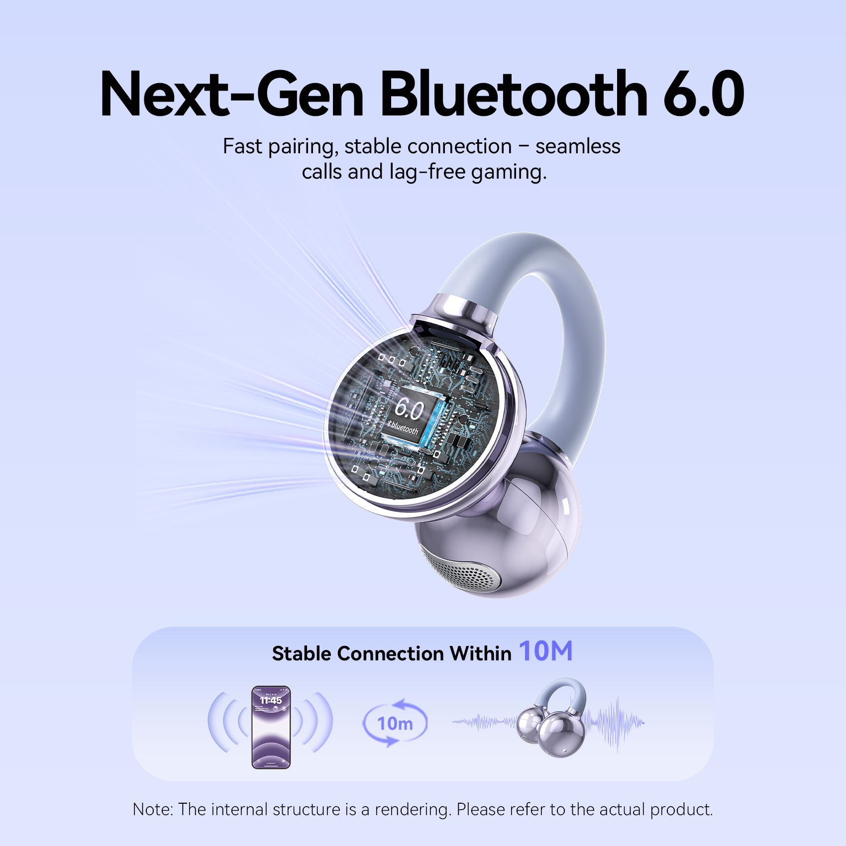 VENTION A11 Pro Ear Clip Wireless Earphones Bluetooth