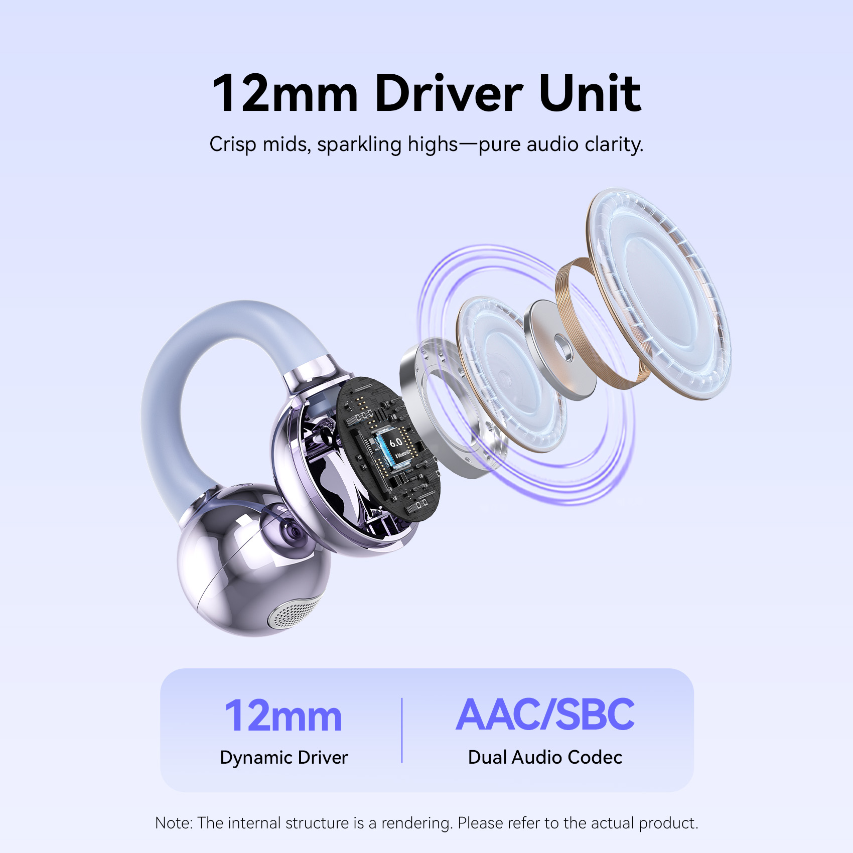 VENTION A11 Pro Ear Clip Wireless Earphones Bluetooth