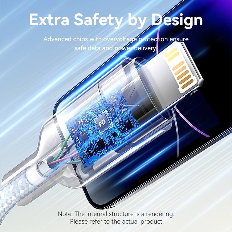 Vention USB C Cable 27W 3A USB C to Lightning Cable PD