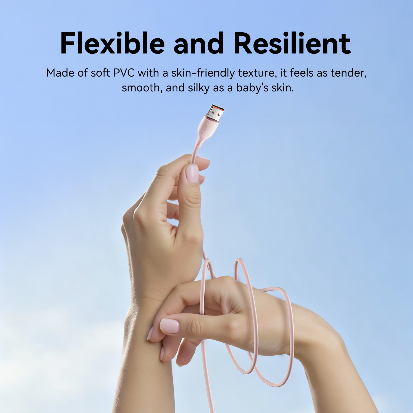 Vention 100W USB C-kabel USB A naar Type C-kabel 6A