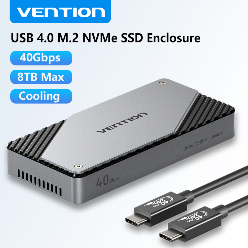 Vention 40Gbps M.2 NVMe SSD Enclosure Case M.2 to USB
