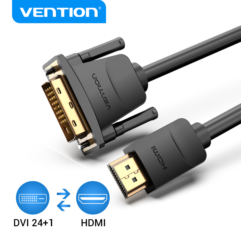 كابل Vention HDMI إلى DVI ثنائي الاتجاه HDMI ذكر 24+1