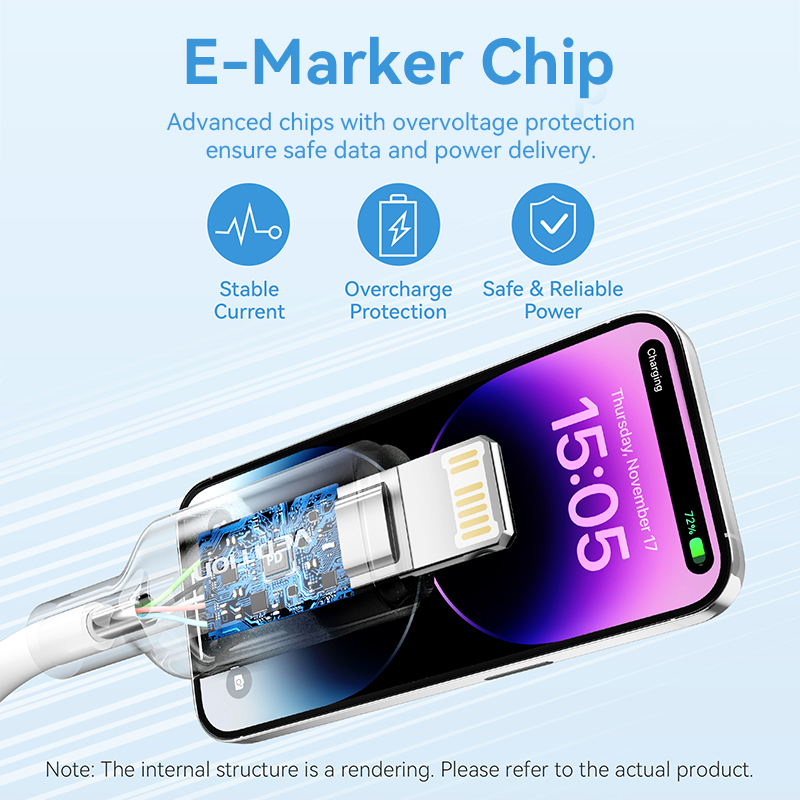 Vention Lightning Cable 2.4A for iPhone 14 13 12 11 8