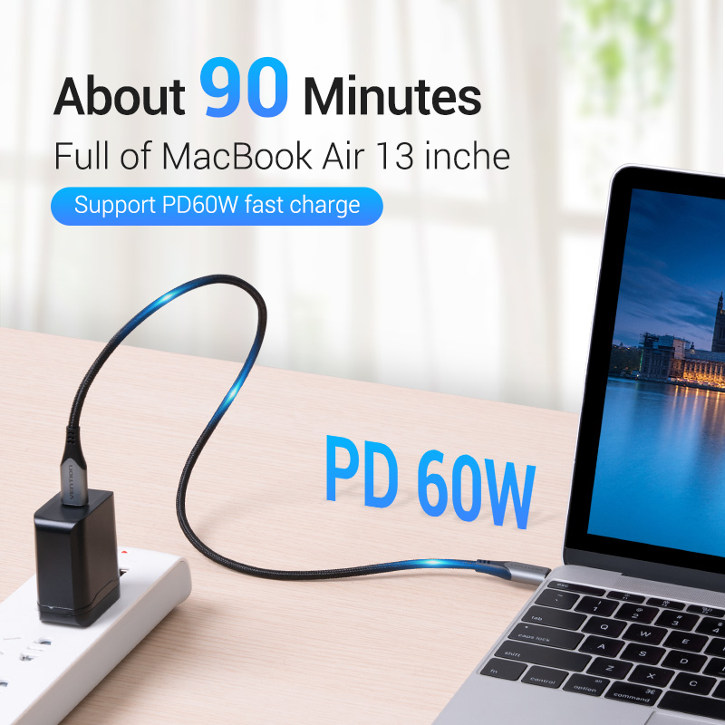 Vention 4K Type C Cable for MacBook Pro iPad Huawei
