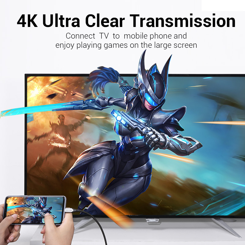 Vention 4K Type C Cable for MacBook Pro iPad Huawei