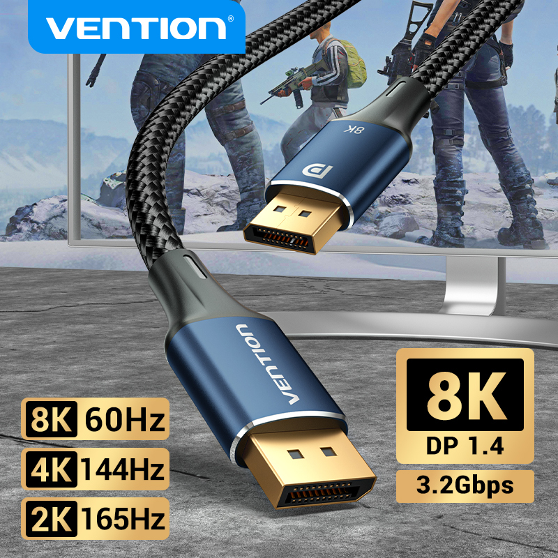 Kabel Vention DisplayPort 1.4 8K 60Hz 4K HDR 165Hz