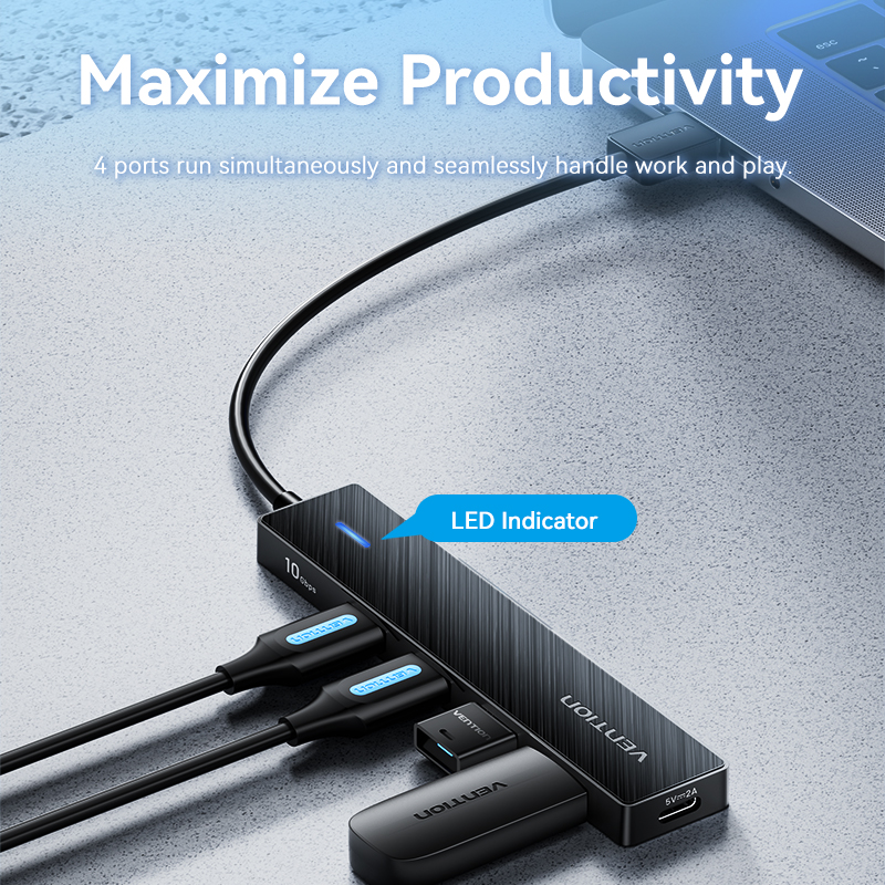 Vention Usb Hub 4 Port ABS Hub USB 3.2 10Gbps