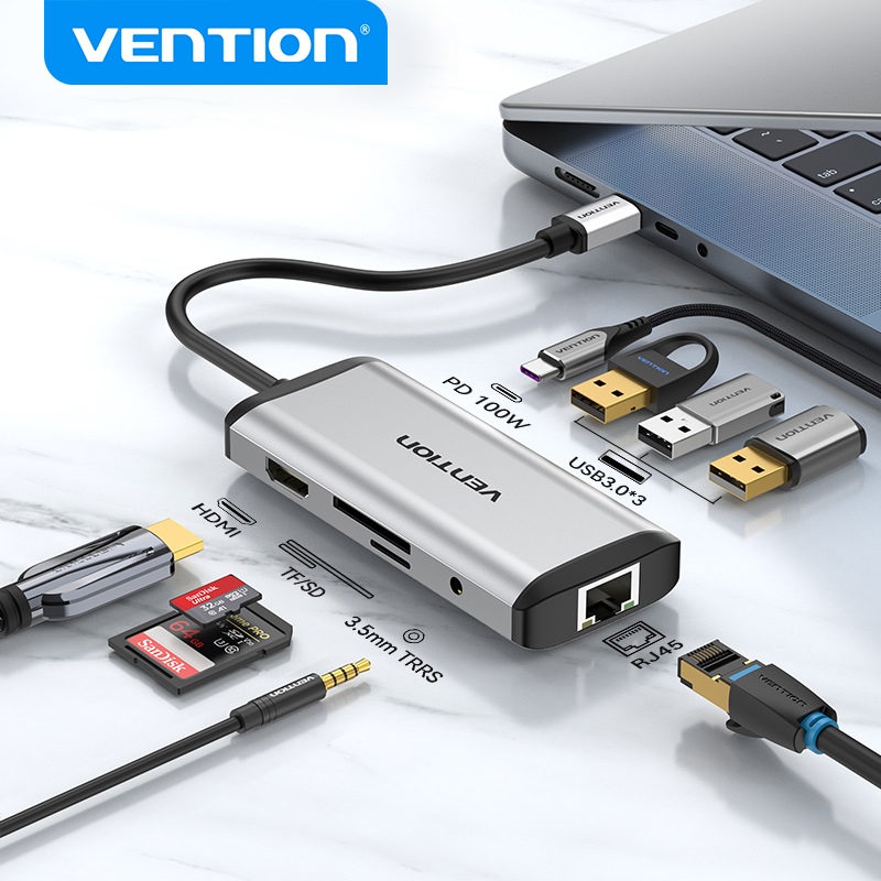 Vention USB C HUB Type C to USB 3.0 Dock Station USB C