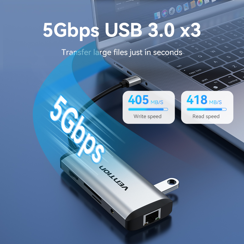Vention USB C HUB Type C to USB 3.0 Dock Station USB C
