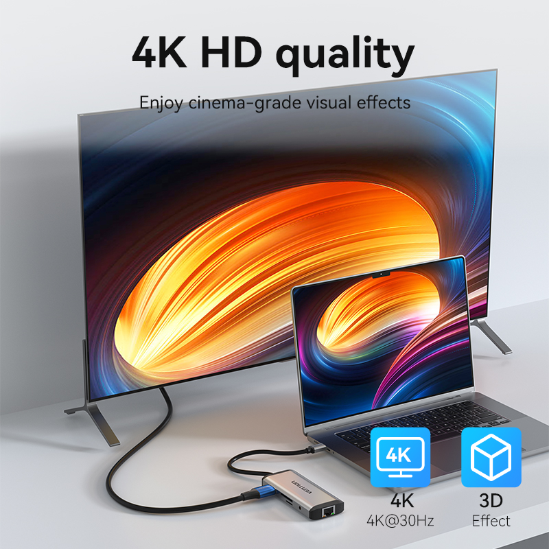 Vention USB C HUB Type C to USB 3.0 Dock Station USB C