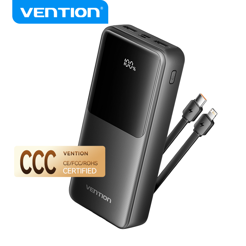 Vention CCC 20000mAh 22.5w Power Bank Built-in USB-C