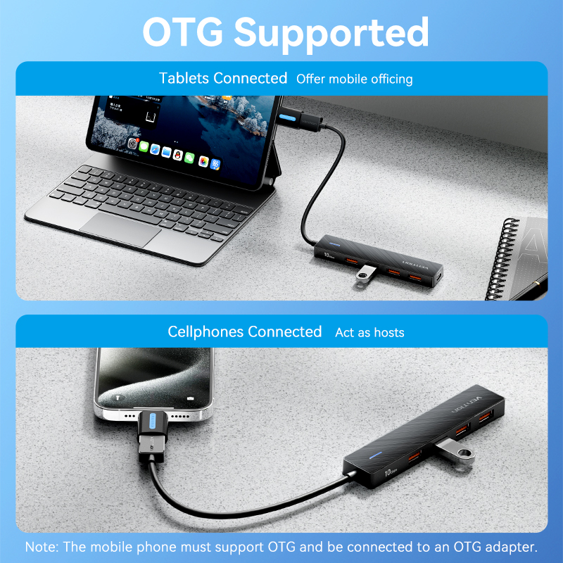 Vention Usb Hub 4 Port ABS Hub USB 3.2 10Gbps