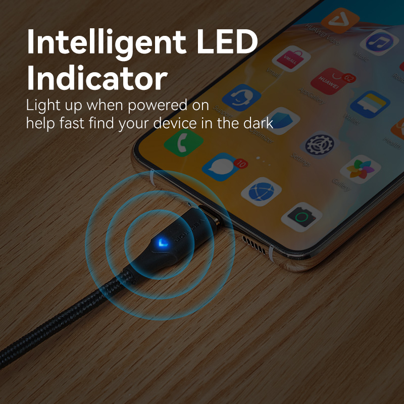 Vention 60W-os USB Type-C kábel iPhone 17 16 15 Pro