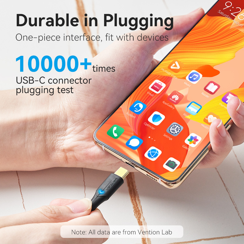 Vention 60W-os USB Type-C kábel iPhone 17 16 15 Pro