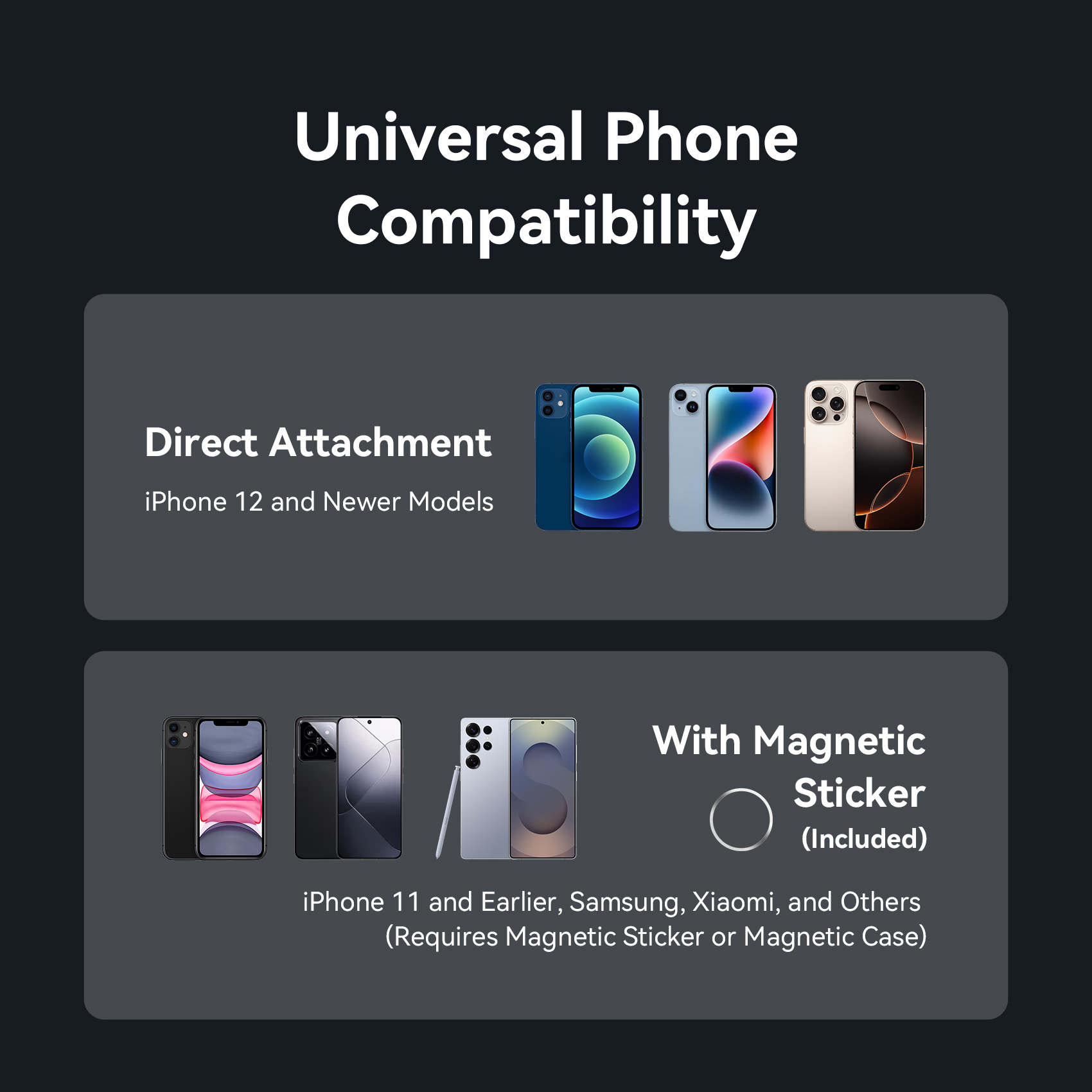 Vention Magnetic Phone Holder Desktop Hands-Free