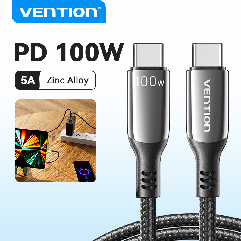 Vention 100W Type C To USB C Cable for iPhone 17 16 15