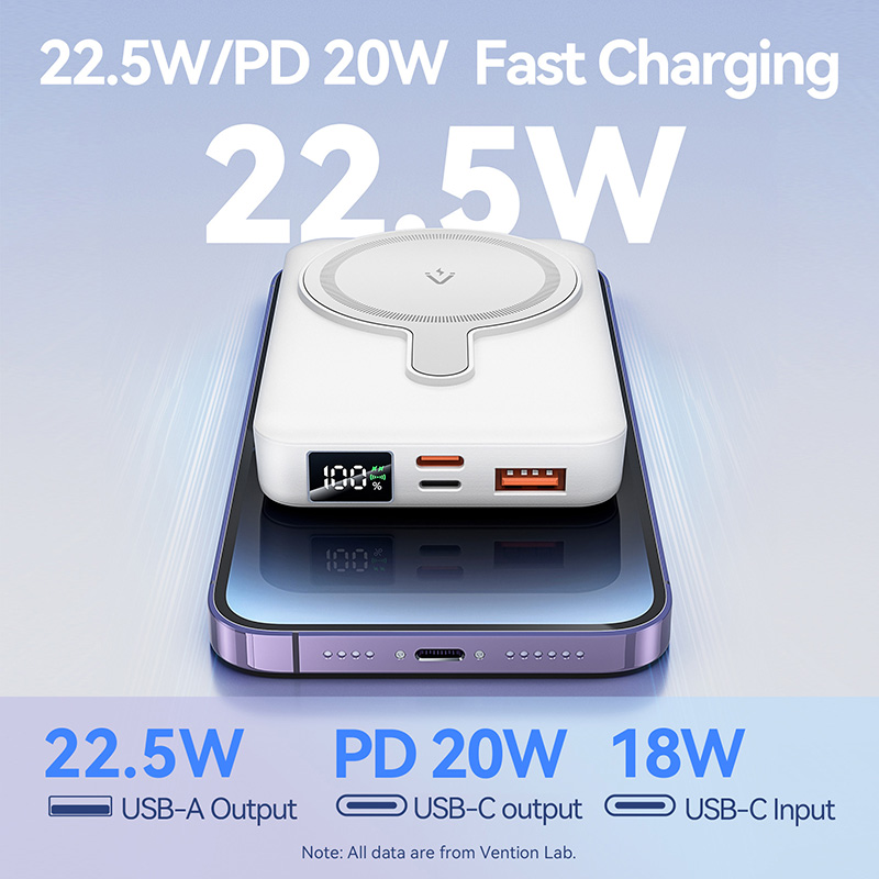 Vention 10000mAh mágneses hordozható külső akkumulátor