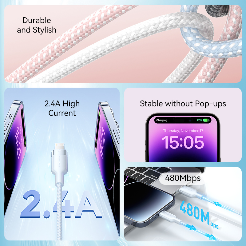 Vention USB to Lightning Cable for iPhone 14 13 12 11