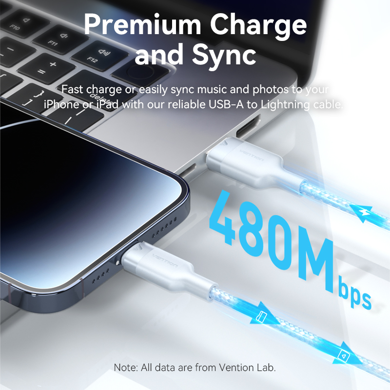 Vention USB to Lightning Cable for iPhone 14 13 12 11