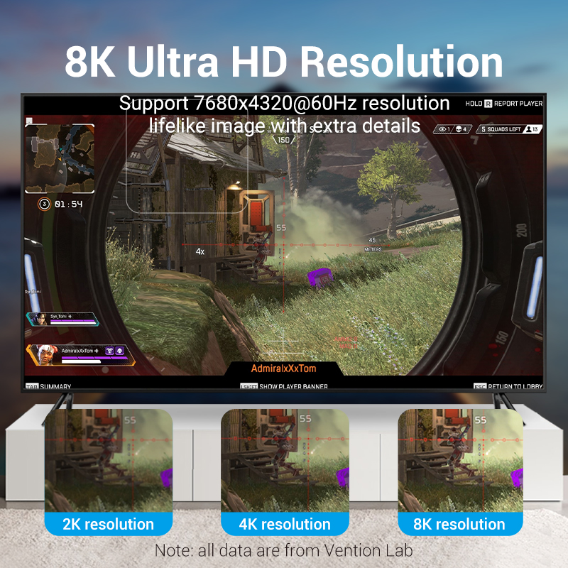 Vention DisplayPort 1.4 Cable 8K 60Hz 4K HDR 165Hz