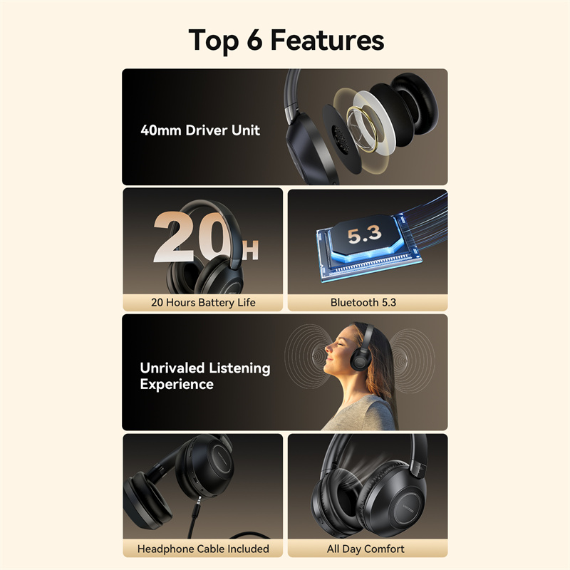 Vention S11 ENC Wireless Headphone Noise Canceling