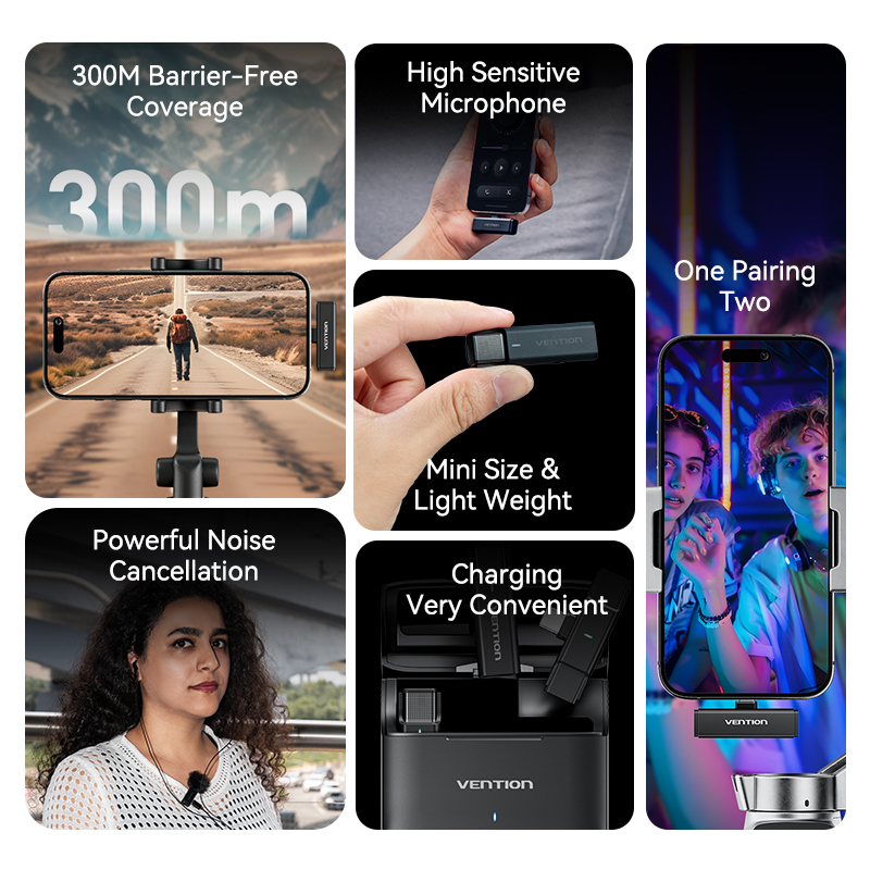 Wireless Lapel Microphone for Phone-Noise Cancellation