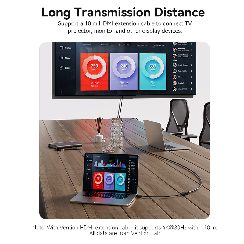 Adaptador Vention DisplayPort para HDMI 4K Macho DP