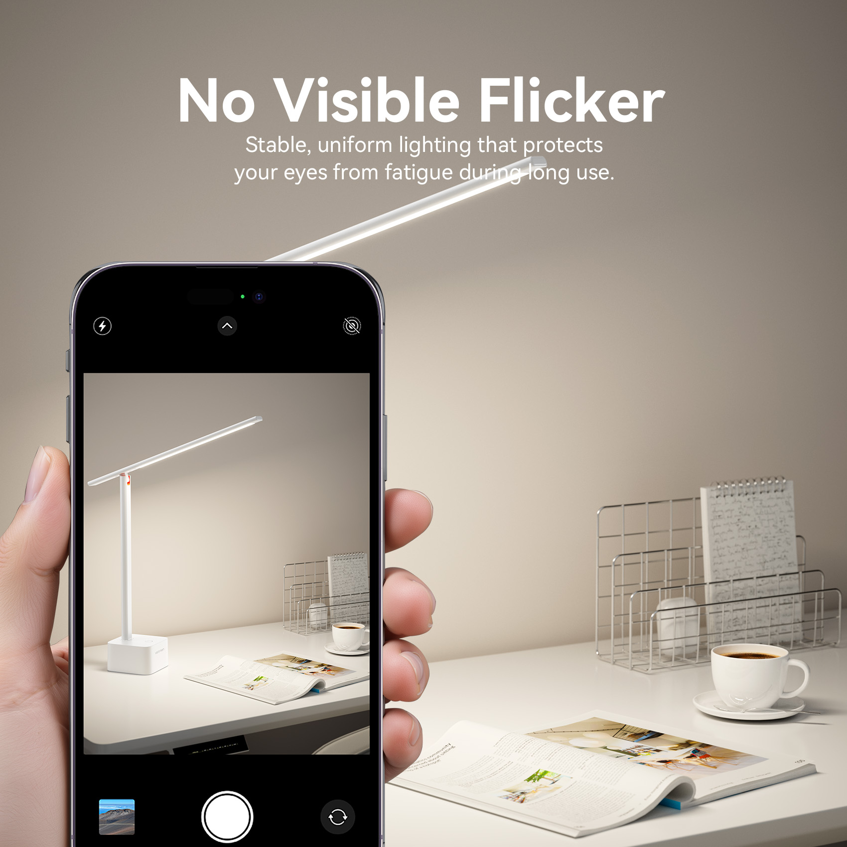 Vention LED Desk Lamp Protection Eye 180° Foldable