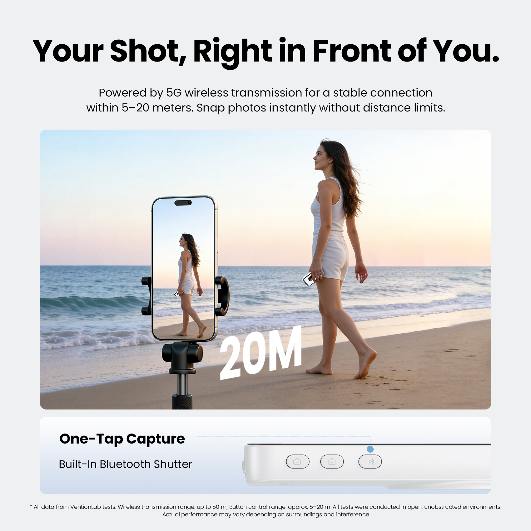 Vention Magnetic Selfie Screen Monitor Vlog Phone