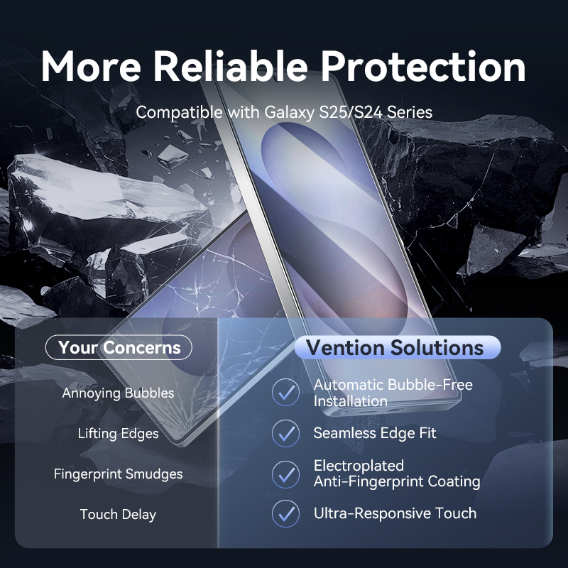 Vention HD Tempered Glass Screen Protector For Samsung