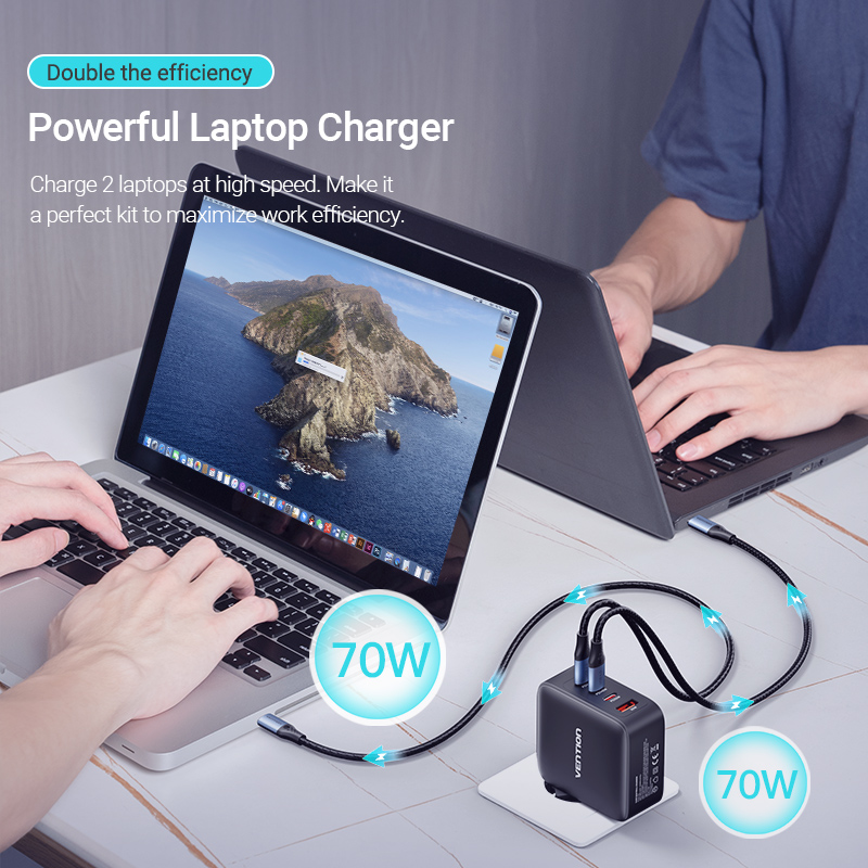 Vention 140W GaN Charger PD3.1 Fast Charging USB C