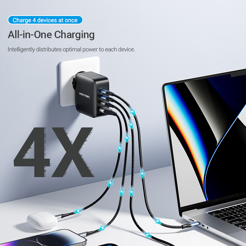 Vention 140W GaN Charger PD3.1 Fast Charging USB C