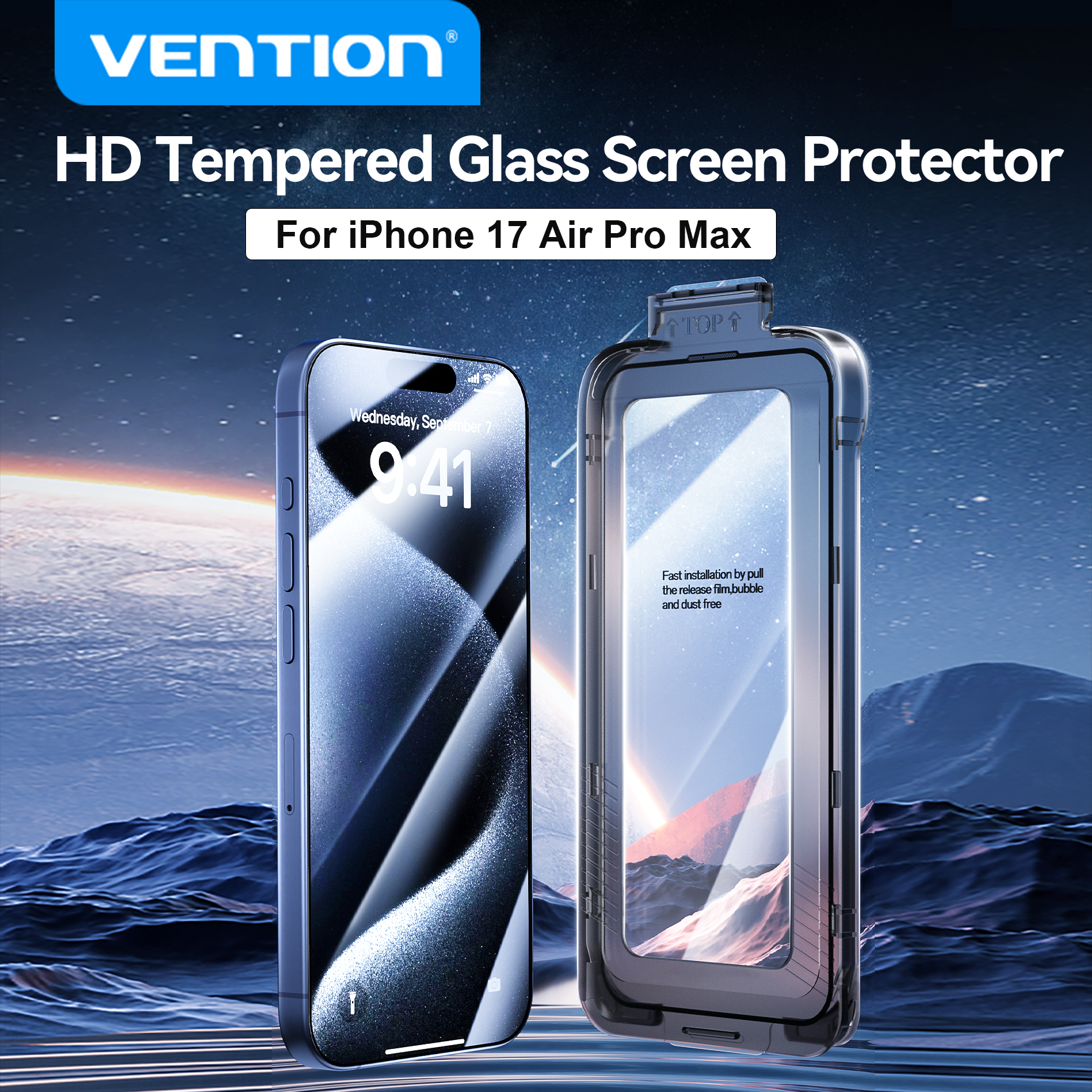 Vention HD Tempered Glass for iPhone 17 Pro Max Air