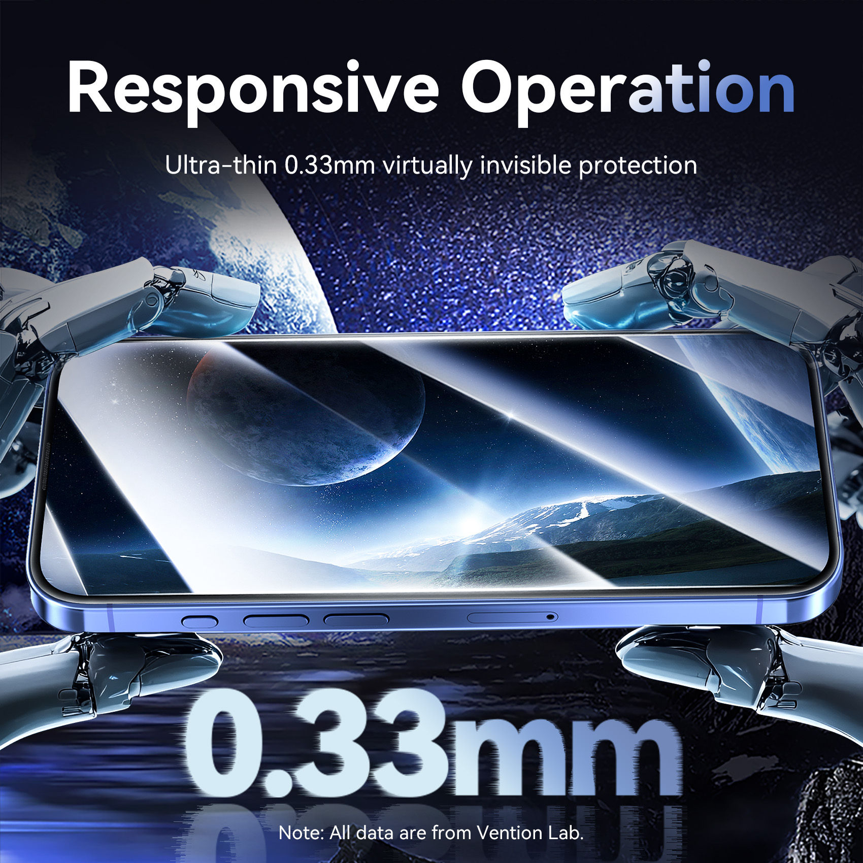 Vention HD Tempered Glass for iPhone 17 Pro Max Air
