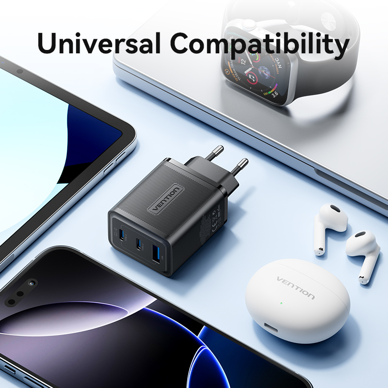 Chargeur Vention 65W GaN à charge rapide Type C PD3.0