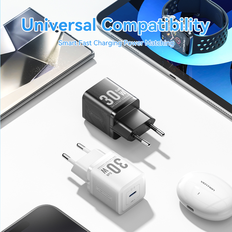 Vention 30W GaN Charger PD 3.0 PPS QC Fast Charger USB