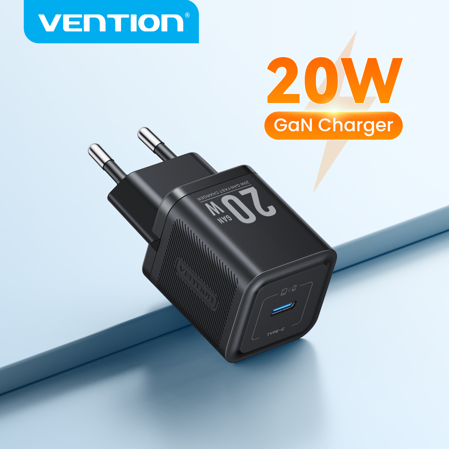 Vention 20W USB C 고속 충전기 PD3.0 QC3.0