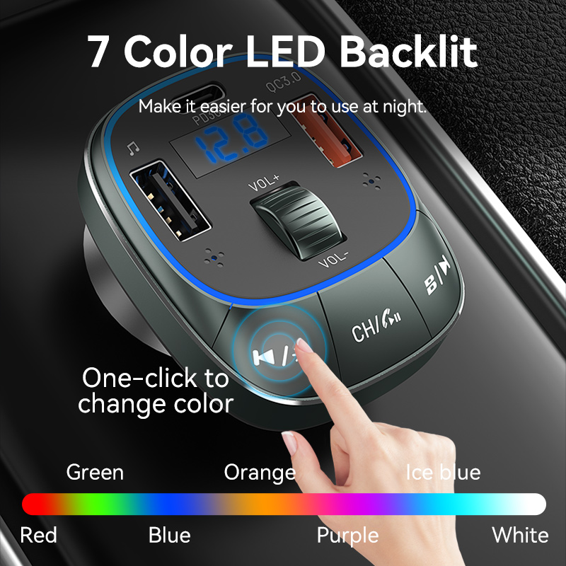 Vention Bluetooth 5.0 FM Transmitter Handsfree Car