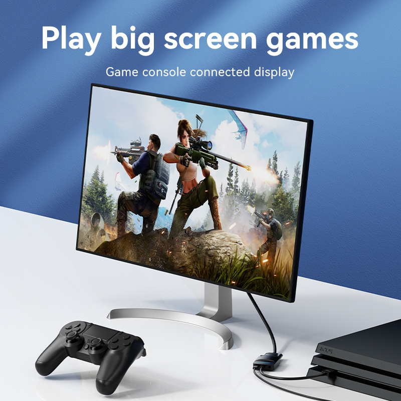 محول Vention HDMI إلى VGA بدقة 1080P HD ذكر إلى VGA