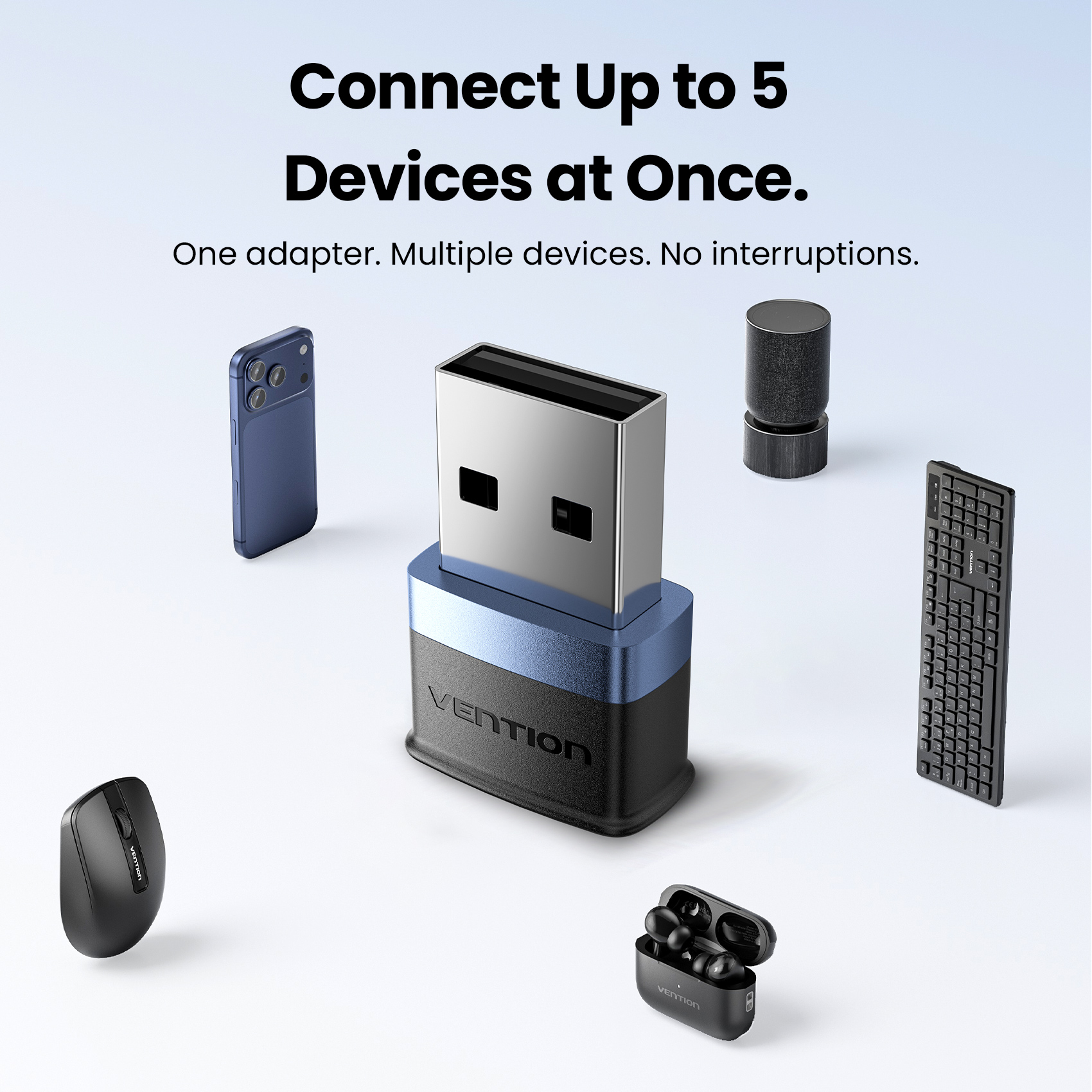 USB Bluetooth 6.0 Adapter for Laptop Desktop PC: Long