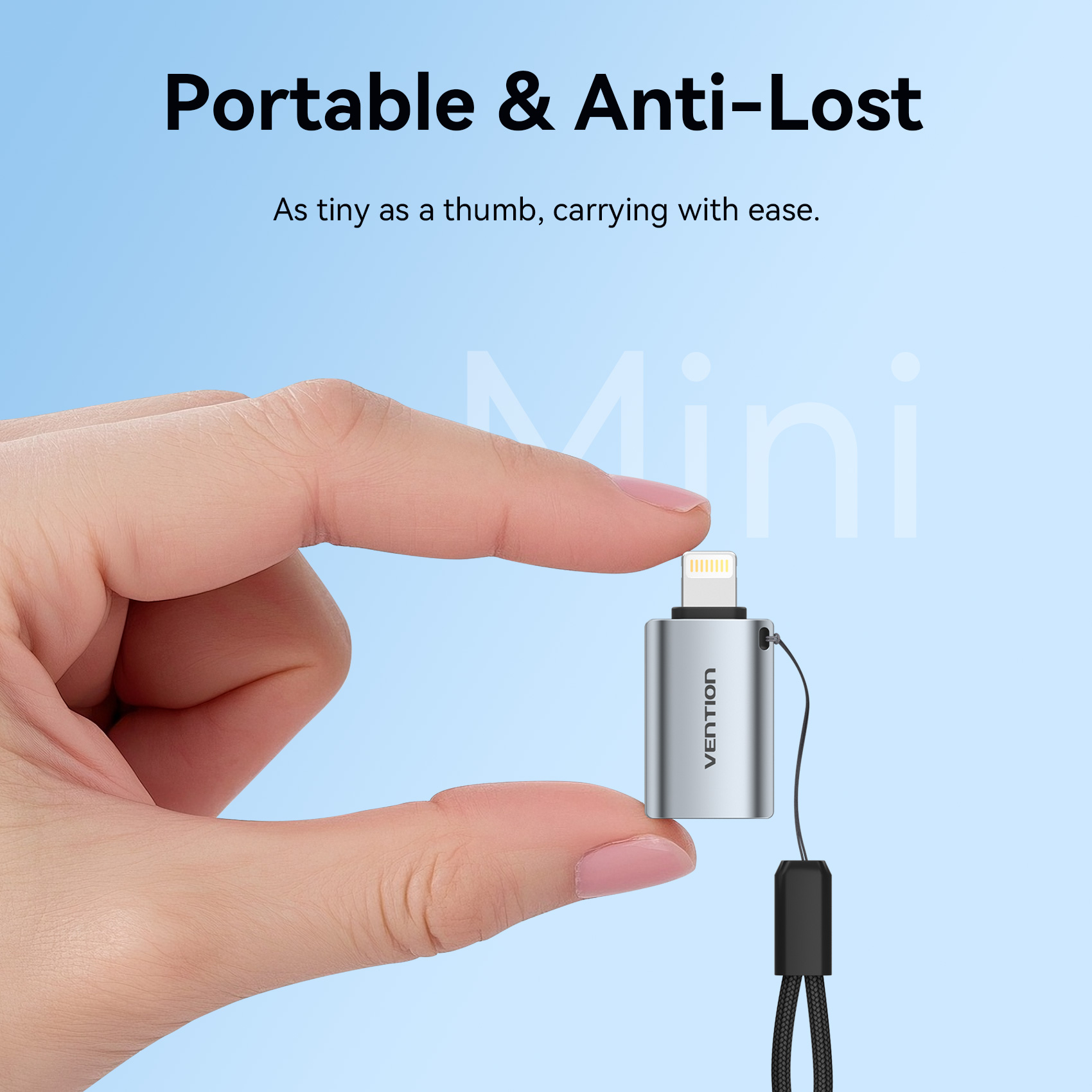 Vention Lighting OTG Adapter Lighting Male to USB