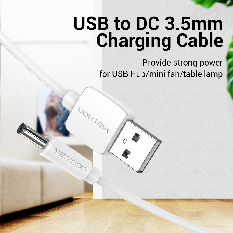 Vention USB to DC 3.5mm Power Cable USB A to 3.5 Jack