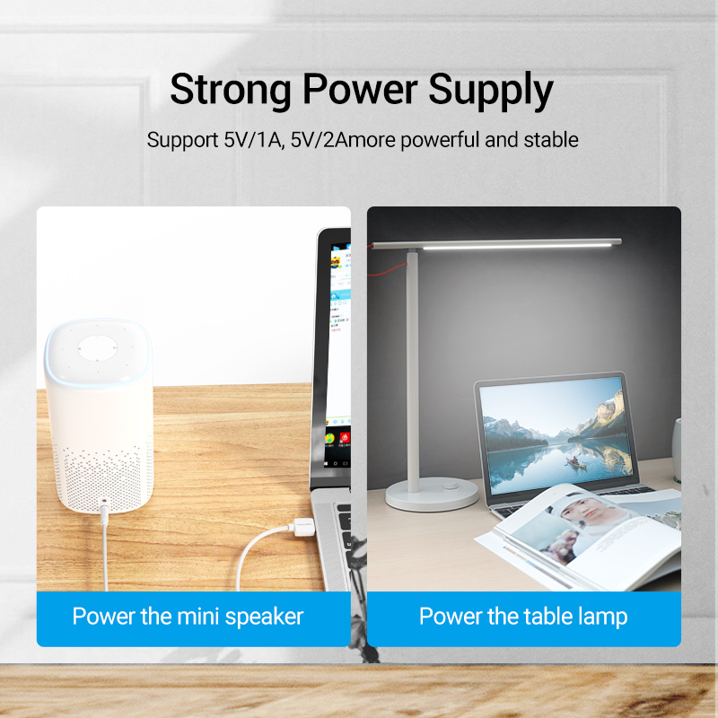 Vention USB to DC 3.5mm Power Cable USB A to 3.5 Jack