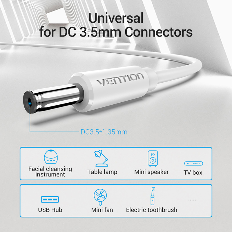 Vention USB to DC 3.5mm Power Cable USB A to 3.5 Jack