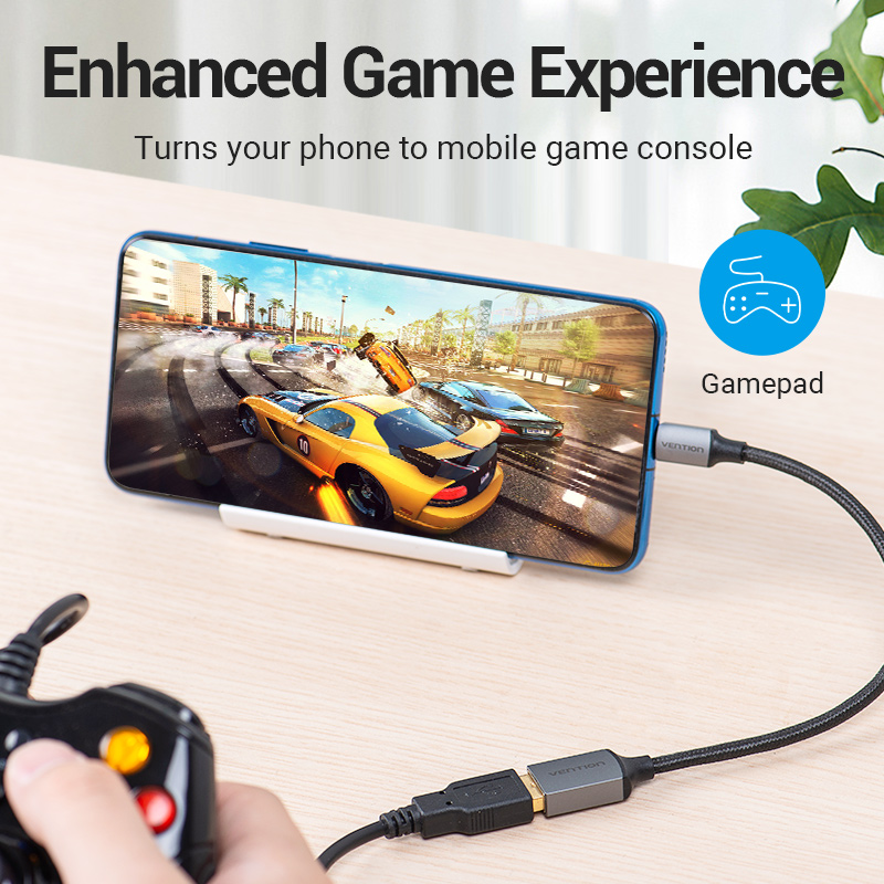 Vention USB C OTG Adapter USB A to Type C